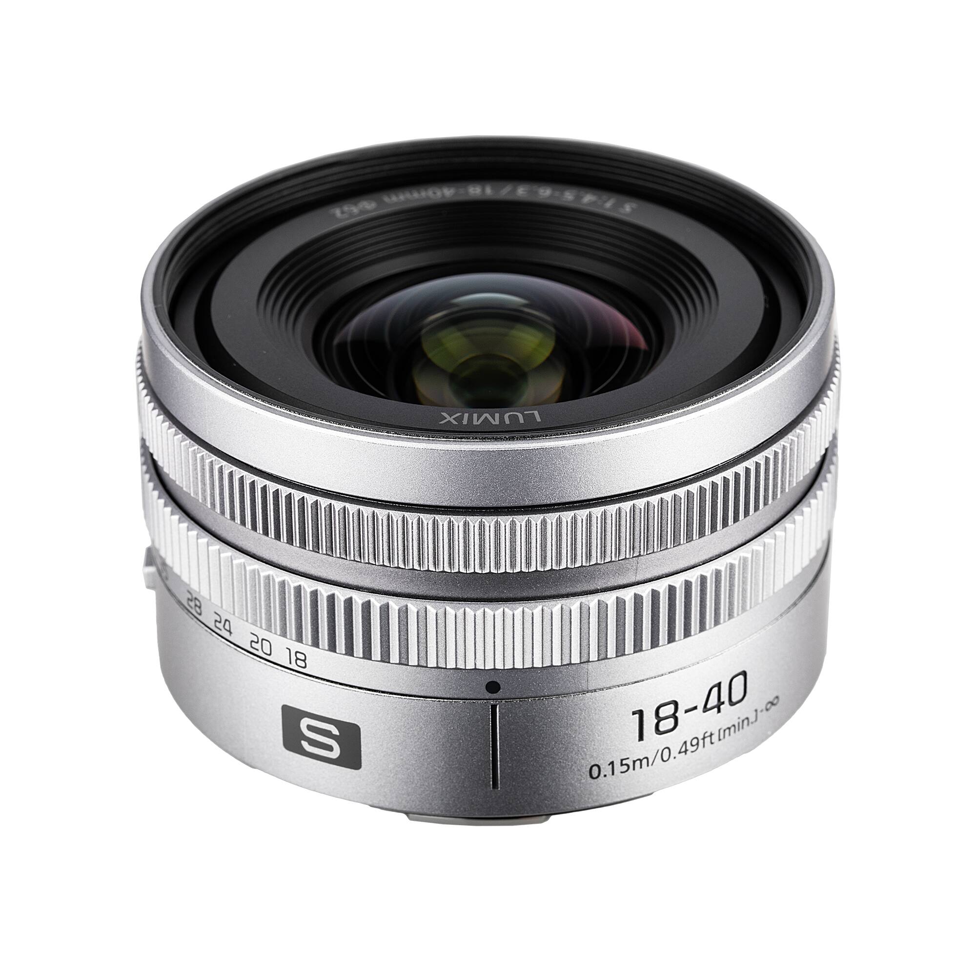 40mm ... 1 EOSPIS LUMIX 28 24 20 18 S 0.15m/0.49ftlminJ-00 18-40 min.1-00 0.1