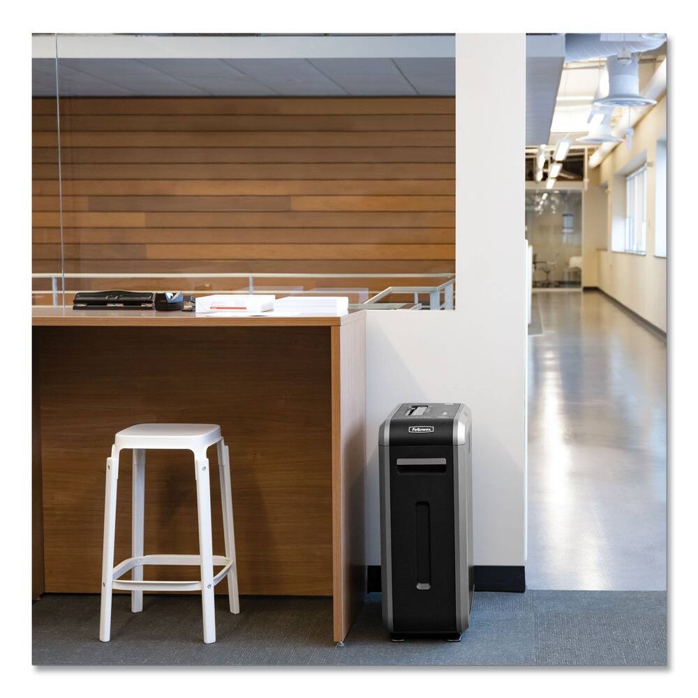 Alt View 1. Fellowes - 3312501 Powershred 125ci 20 Sheet Capacity 100% Jam Proof Heavy-Duty Cross-Cut Shredder - Black/Dark Silver.