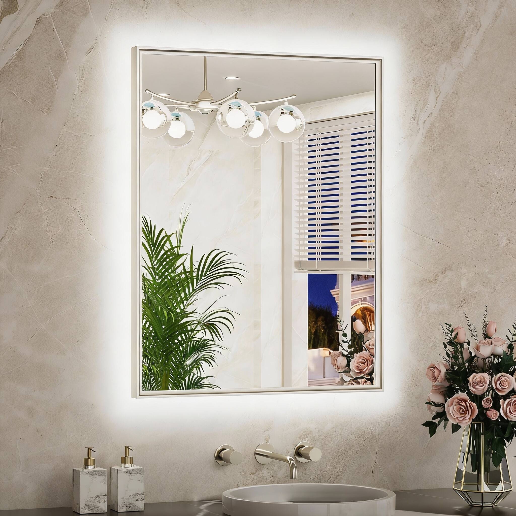 Brushed Nickel 32"L x 24"W