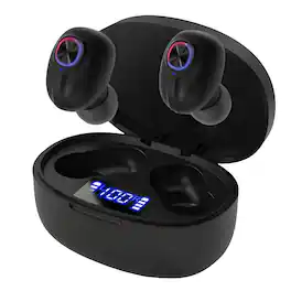 Kitcheniva - Wireless Earbuds Bluetooth 5.1 Headset Noise Cancelling - Black