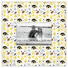 Fan Creations - Iowa Hawkeyes 10'' x 10'' Floral Pattern Frame - Multicolor