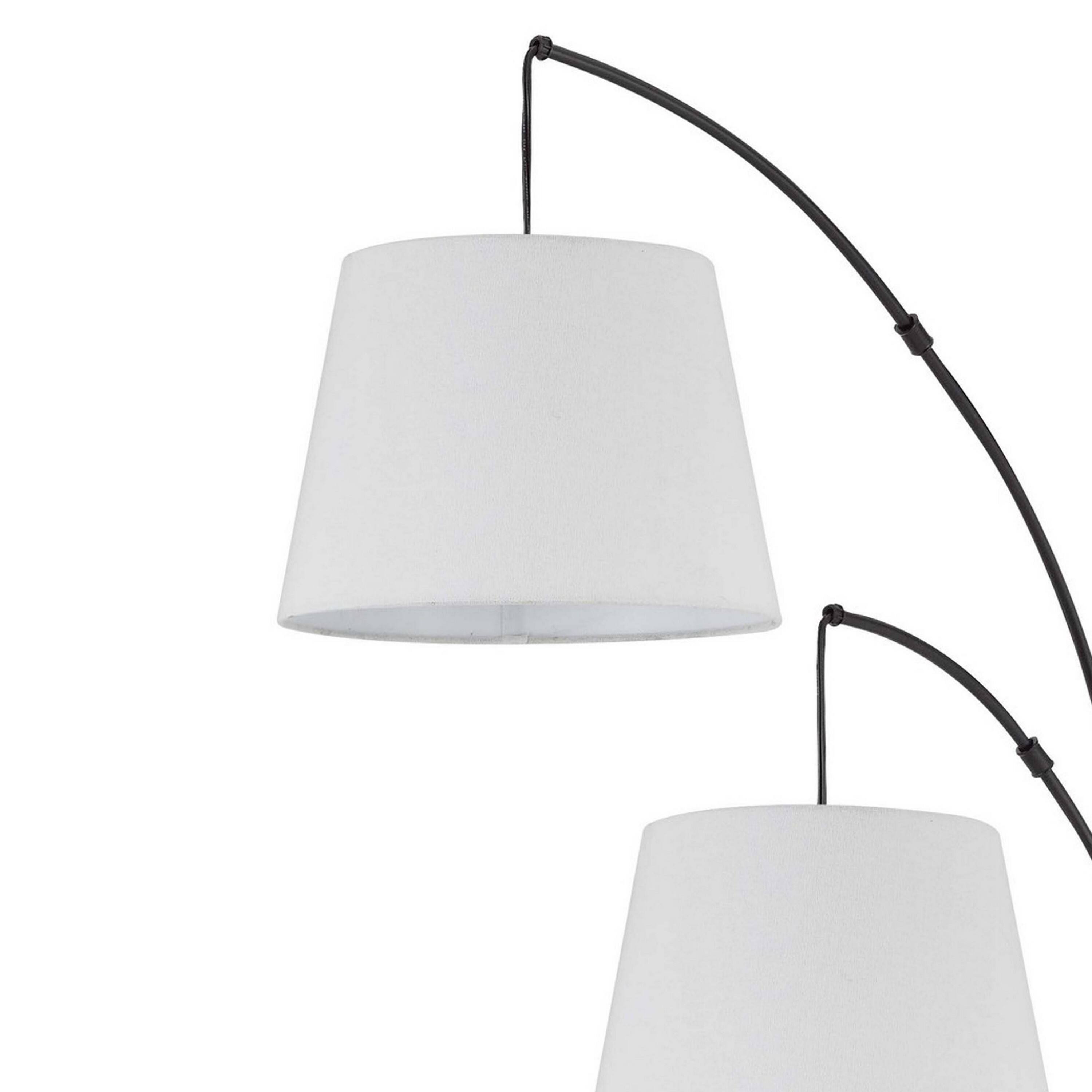 Manhattan Lane 84 Inch Floor Lamp, 3 Tree Style Drum Shades, Metal ...