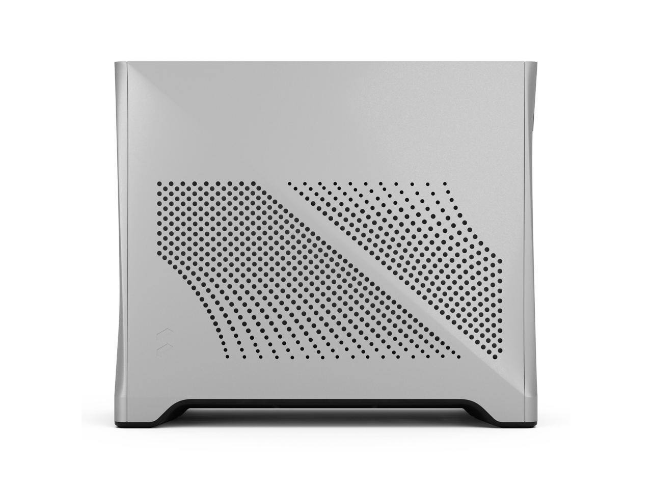 Alt View 10. Fractal Design - Fractal Design Era 2 Silver Anodized Aluminum/Steel Mini-ITX Compact Small Form Factor PC Case - Silver.