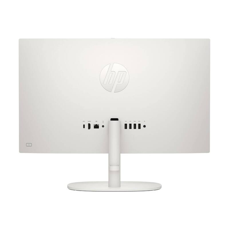 Alt View 3. HP - HP 21.5" FHD All-in-One Desktop,Intel N100,16GB RAM,2TB SSD+128GB UFS,Intel UHD Graphics,Win 11 Pro,White - White.