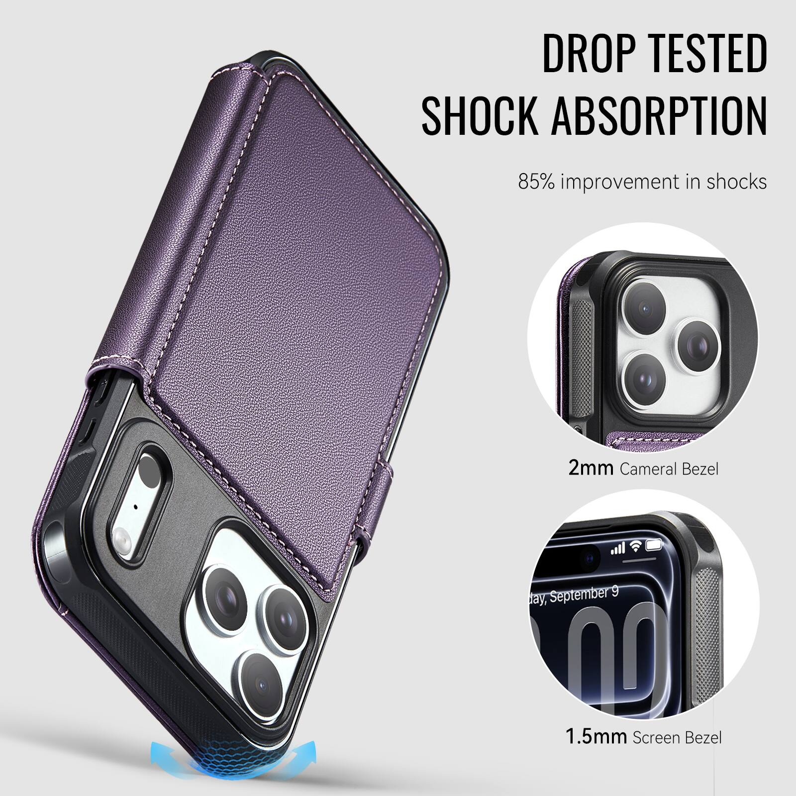 DROP TESTED SHOCK ABSORPTION  
85% improvement in shocks  
2mm Camera Bezel  
1.5mm Screen Bezel