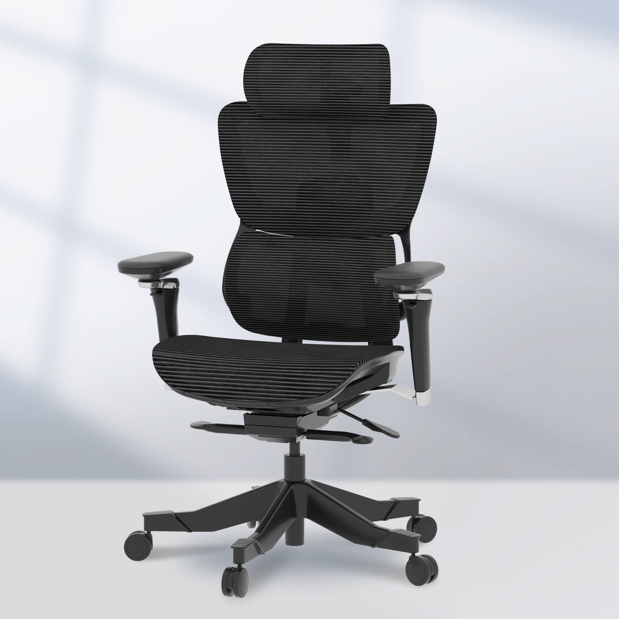 Left. FlexiSpot - C7 Max Premium Ergonomic Mesh Seat Office Chair - Black.