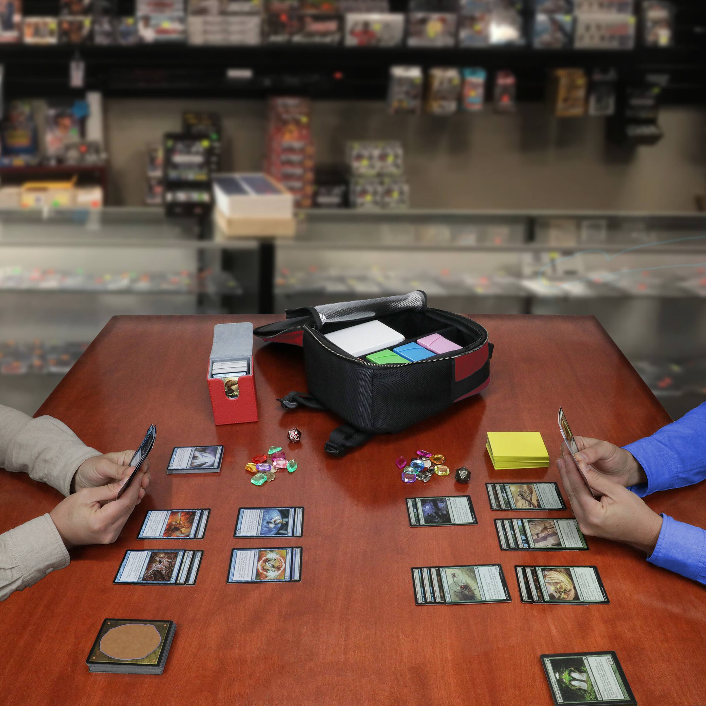 Alt View 2. ENHANCE - ENHANCE Collector's Edition Small MTG Backpack for Deck Boxes (Dragon Red) - Dragon Red.