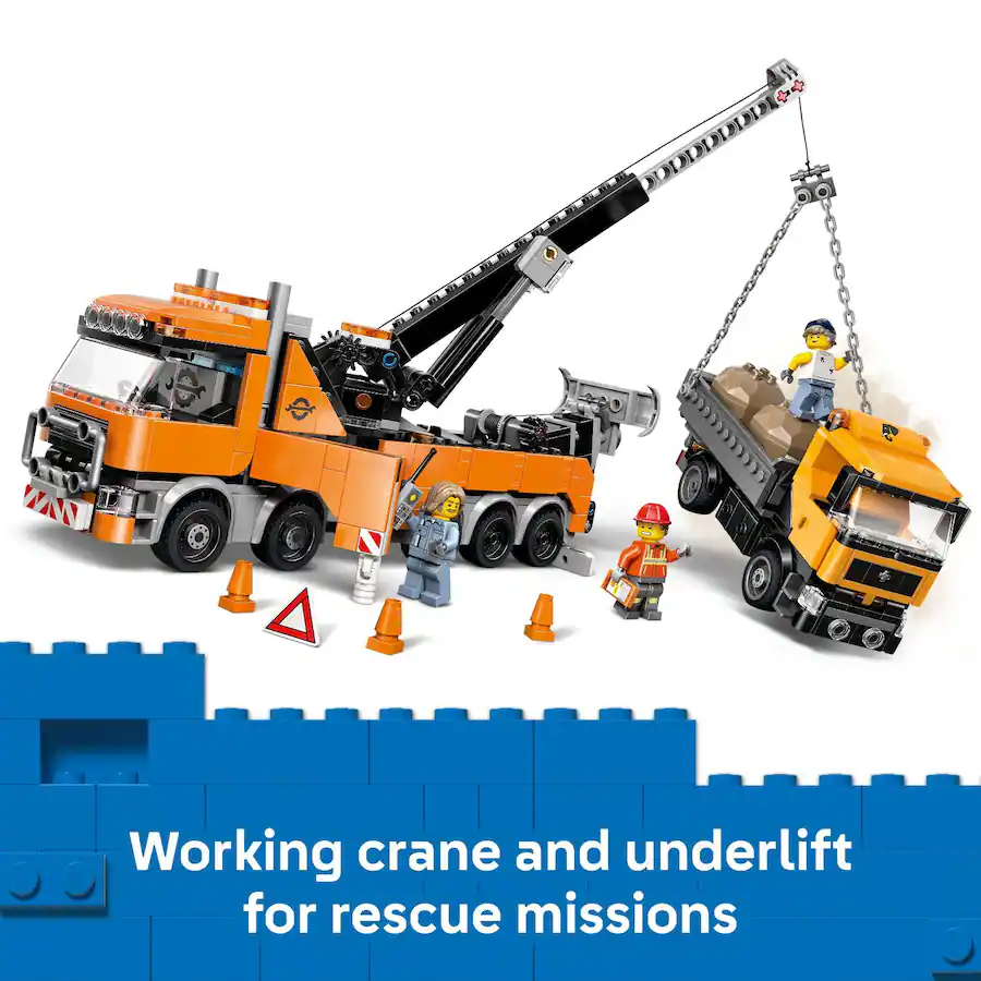 Lego Rescue Trailer LEGO City Heavy Duty Recovery Tow Truck with Crane 60467 6526311 - Best Buy