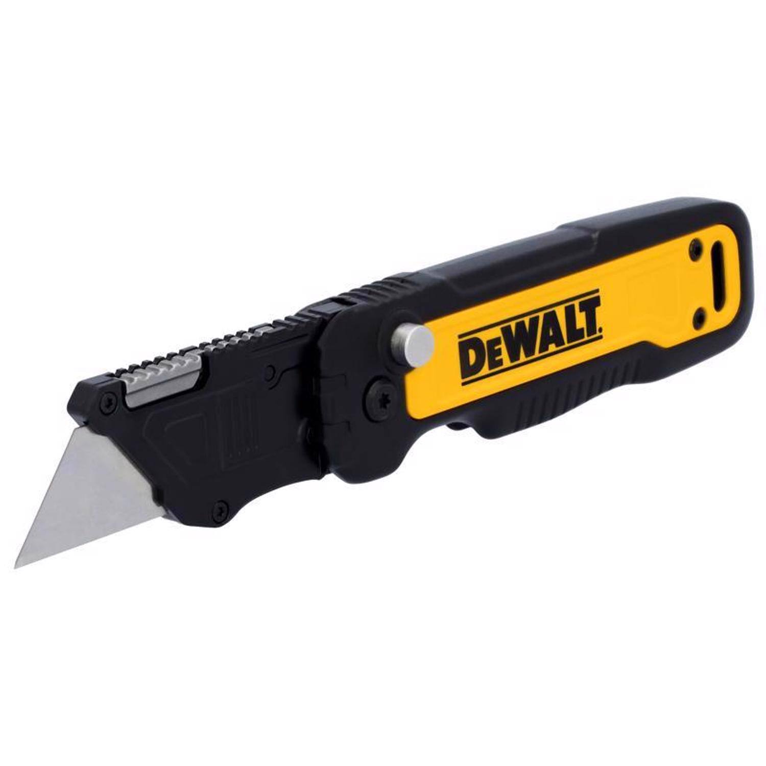 Angle. Dewalt - DeWalt Press and Flip Compact Utility Knife Black/Yellow 1 pc.