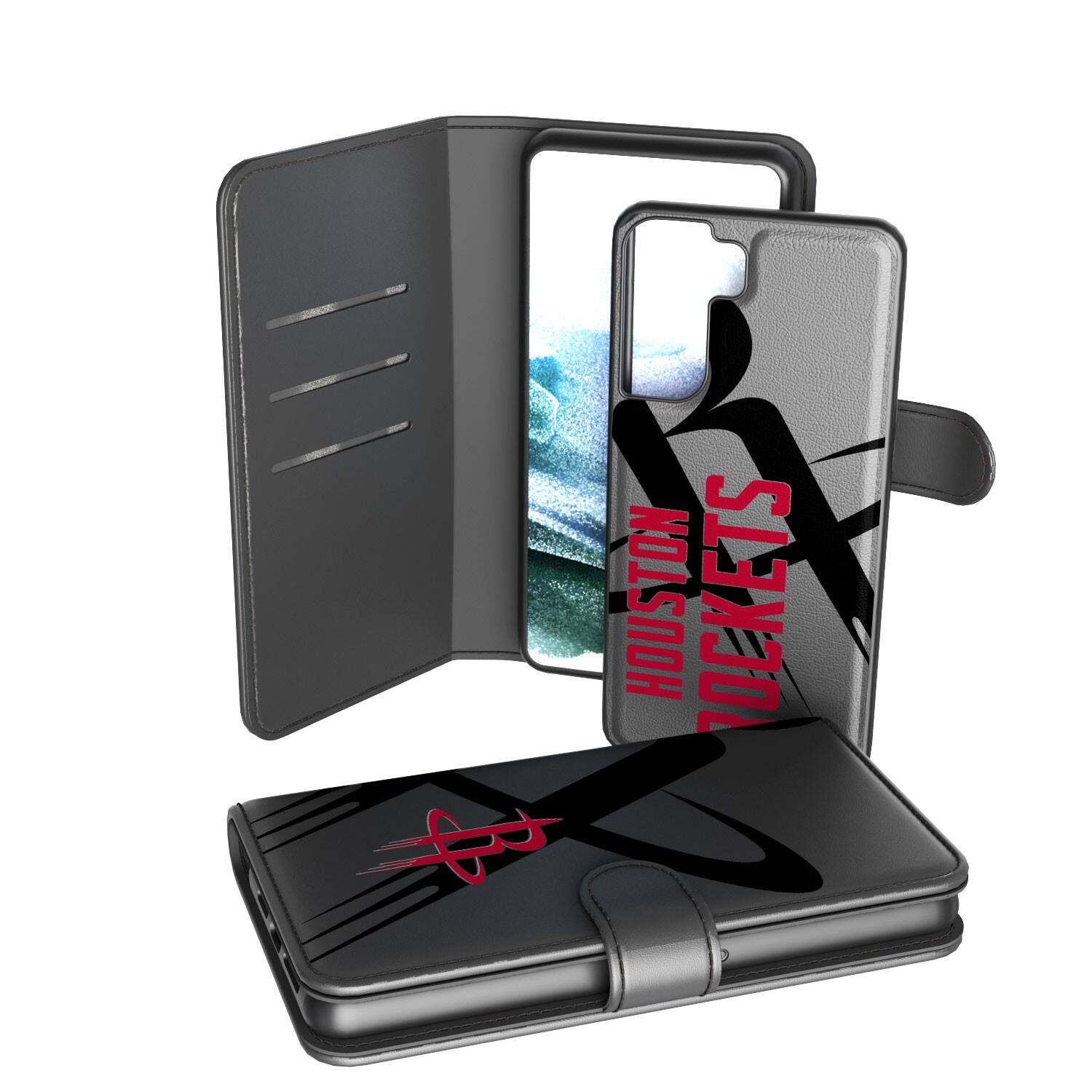 Keyscaper NBA Houston Rockets Samsung Galaxy Monocolor Wallet Case S10 ...