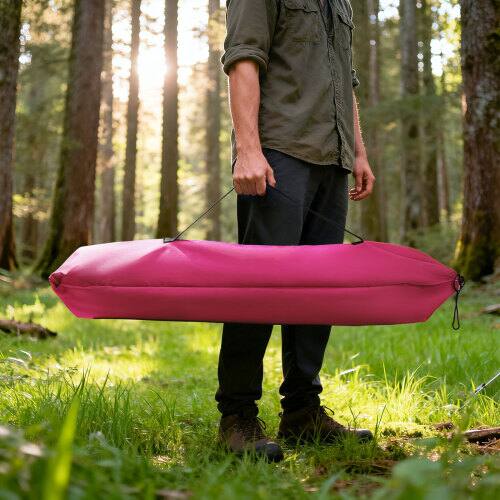 Alt View 10. Winado - 1PC Portable Folding Camping Cot with Camp Bed, Sleeping Cots, Carry Bag for Outdoor Camping Sleeping Nap Beach Travel - Pink.