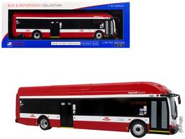 Iconic Replicas - New Flyer Xcelsior TTC Toronto Transit Commission Bus Red White Limited 504 Pieces 1/43 - Red and White