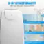 3-IN-1 FUNCTIONALITY: Offer you all-year-round comfort. COSTWAY Fan: High/Medium/Low Speed. Dry: Dehumidifying Capacity: 76 Pints/Day. Cool: Adjustable Temperature Range: 62F~86F.