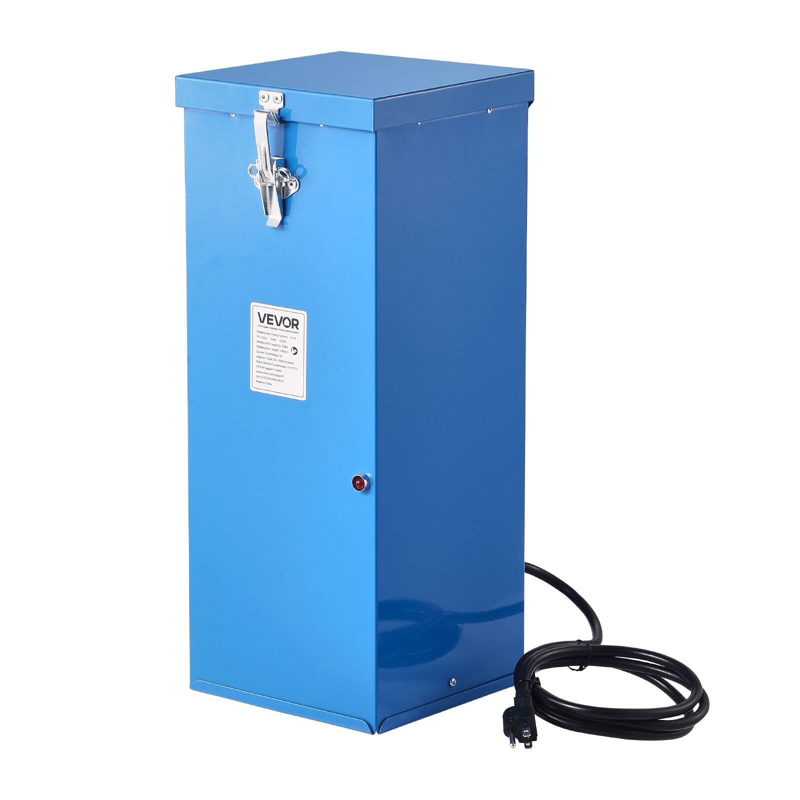 Alt View 5. VEVOR - Portable Welding Rod Oven, 50LBS Capacity Electrodes Drying Oven 420W 120V, 300℉ Fast Heating Welding Rods Dryer - Blue.