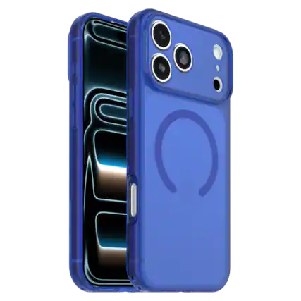 Front. OtterBox - Lumen MagSafe Case for Apple iPhone 18 Pro Max / 17 Pro Max - Blue.