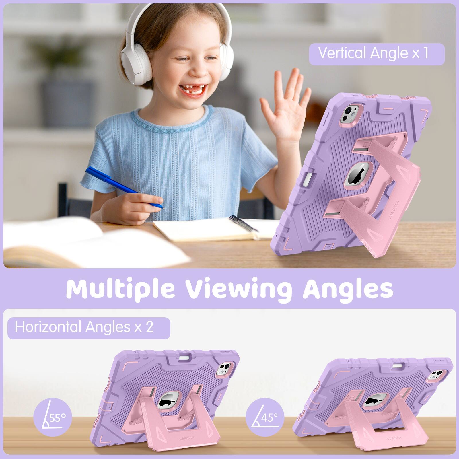 Vertical Angle x 1

Multiple Viewing Angles Horizontal Angles x 2

55°
45°