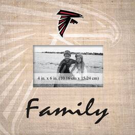 Fan Creations - Atlanta Falcons 10'' x 10'' Burlap Pattern Frame - Multicolor
