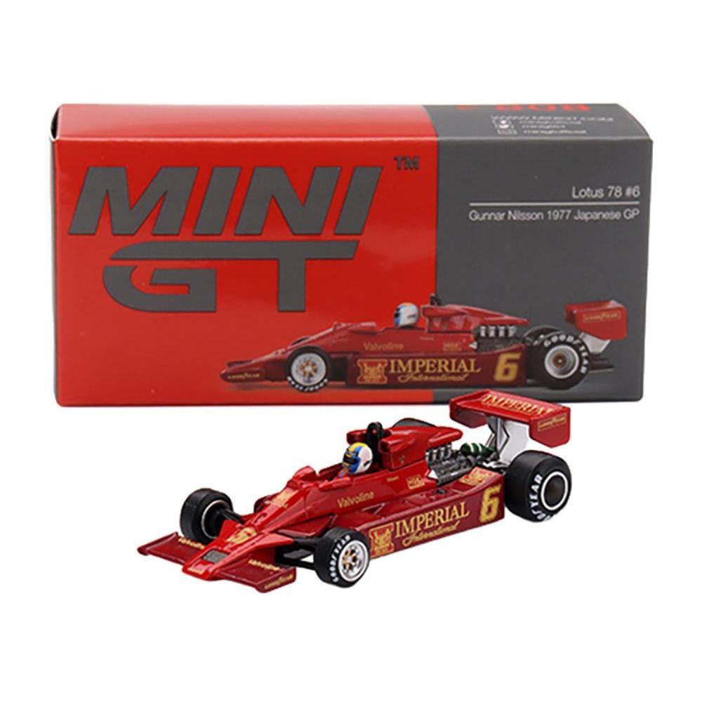 MINI GT  
Lotus 78 #6  
Gunnar Nilsson 1977 Japanese GP  
IMPERIAL 6  
Valvoline  
ITP  
DFYEAR