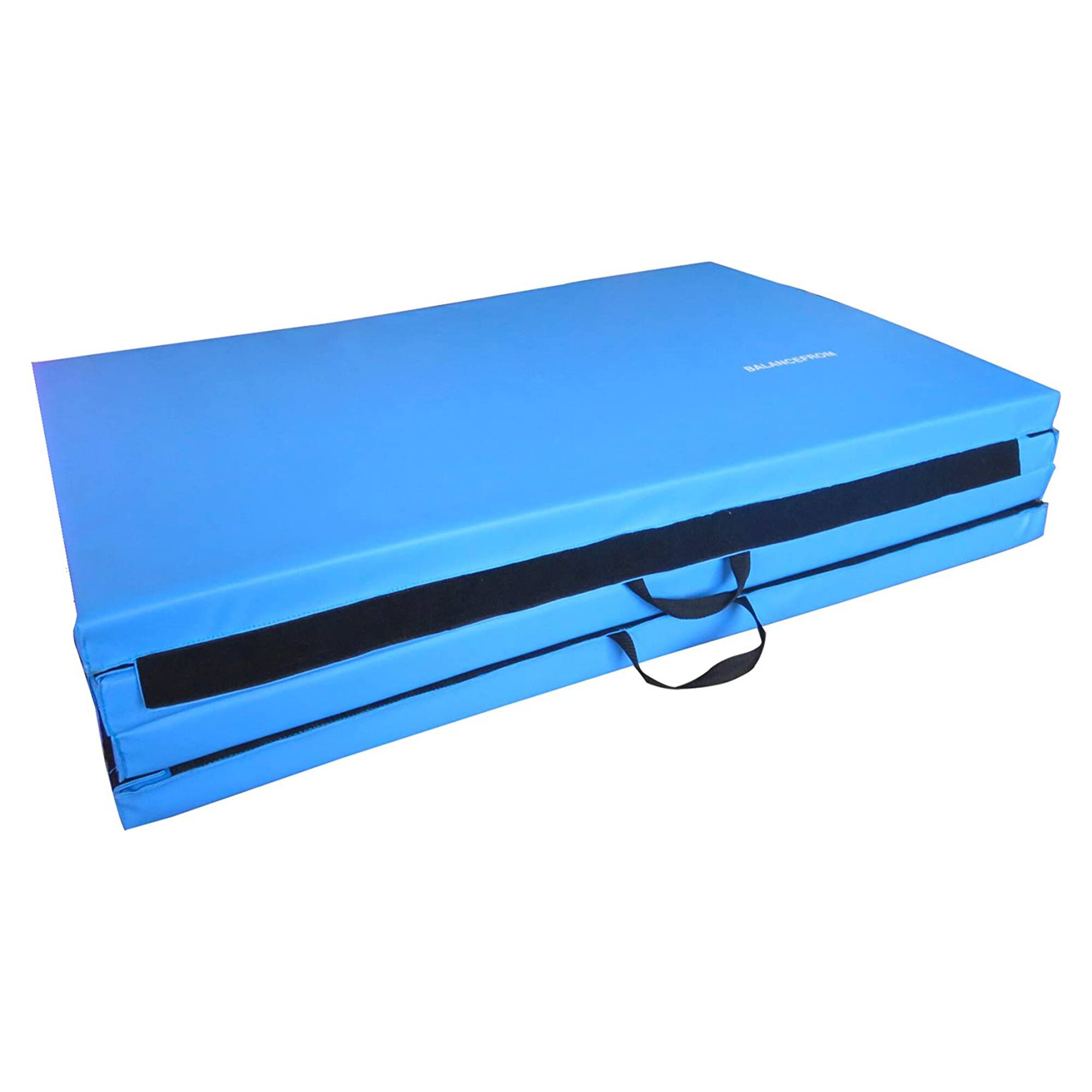Alt View 8. BalanceFrom Fitness - BalanceFrom Fitness 120 x 48" All Purpose Folding Gymnastics Exercise Mat, Blue - Blue.