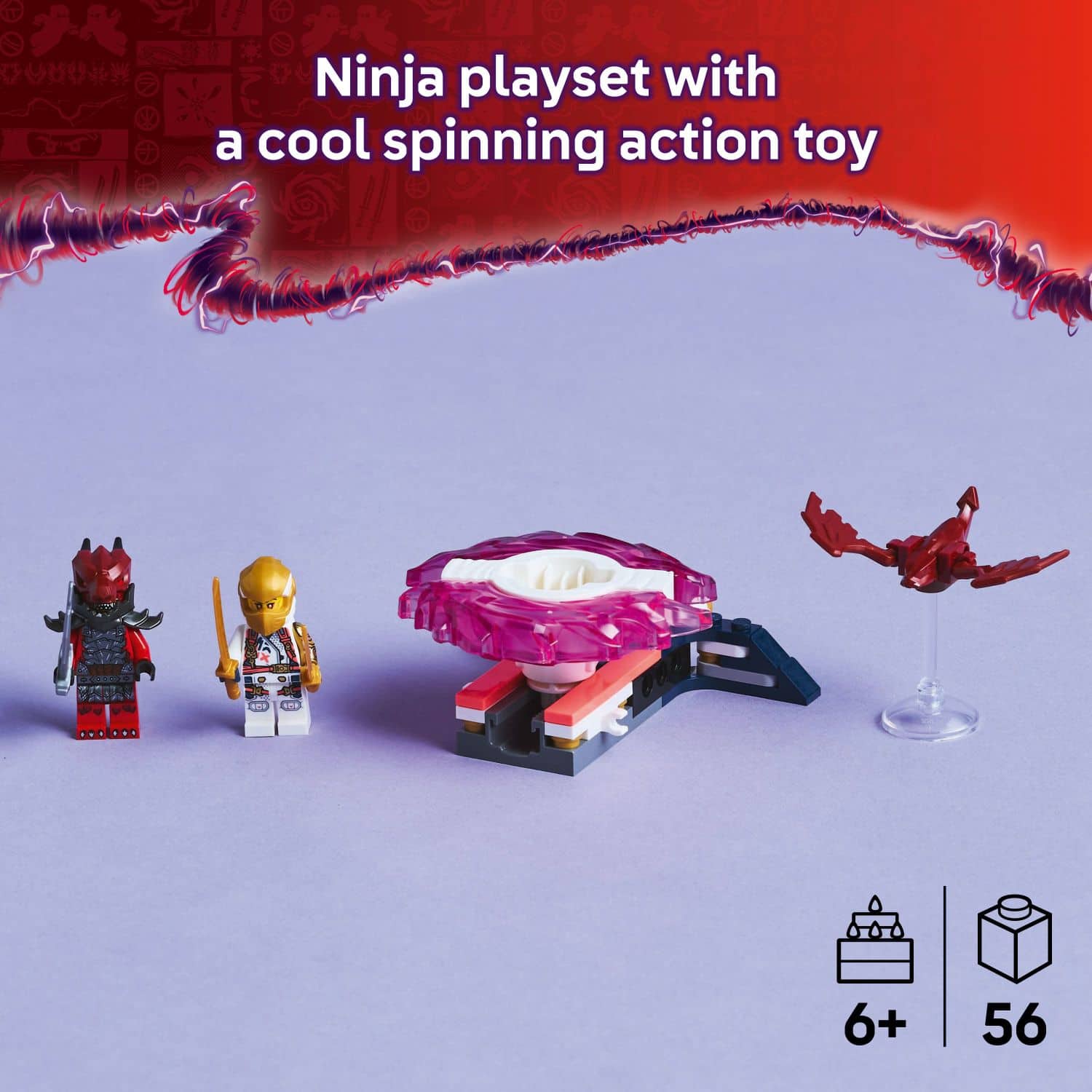 Ninja playset with a cool spinning action toy 1P ... 6+ 56