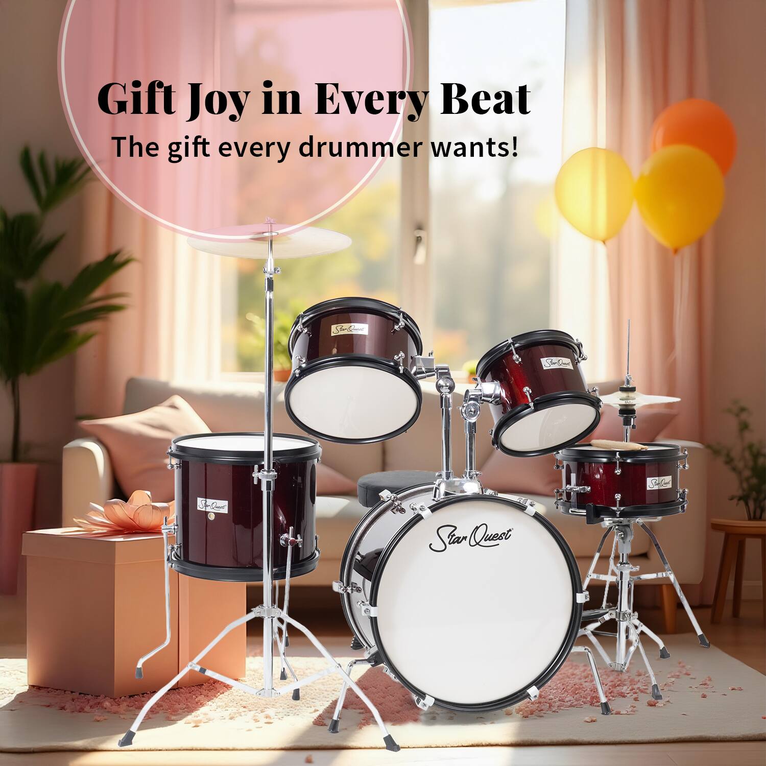 Gift Joy in Every Beat  
The gift every drummer wants!  
Star Quest