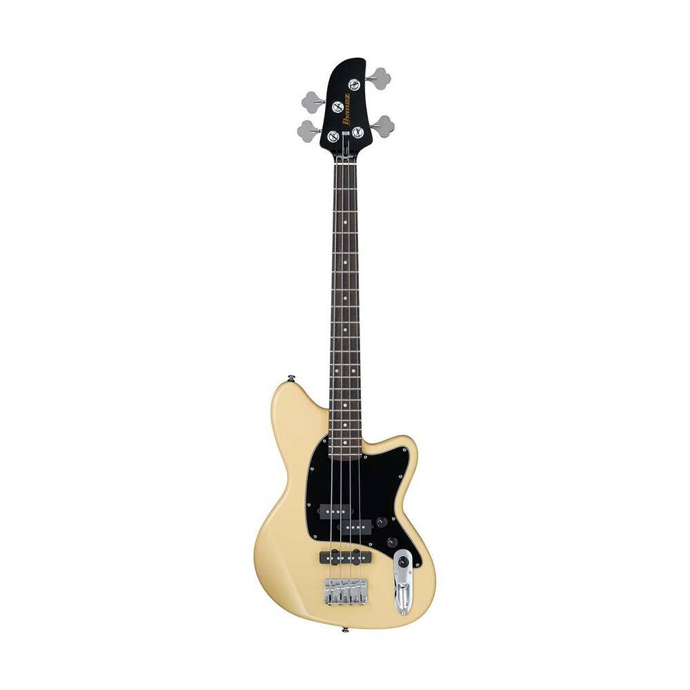 Front. Ibanez - Ibanez TMB TMB30IV 4-String Bass Guitar, Right, Black - Beige.