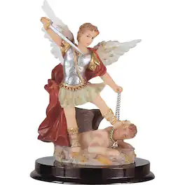 FC Design - 5"H Archangel Michael Saint Michael The Strongest Angel Holy Figurine Statue Office Desk Tabletop Home Decor - Multi-Color