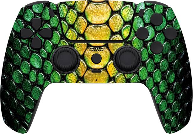 Front. Custom Controllerzz - Custom Wireless Controller for PS5 - Viper Grid.