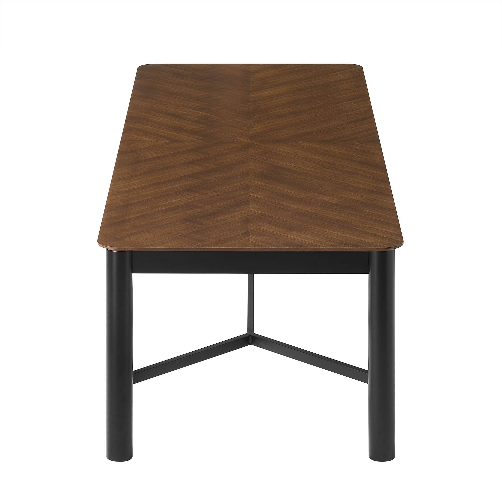 Back. Modway - Ashlan 110" Rectangle Dining Table by Modway - Walnut.