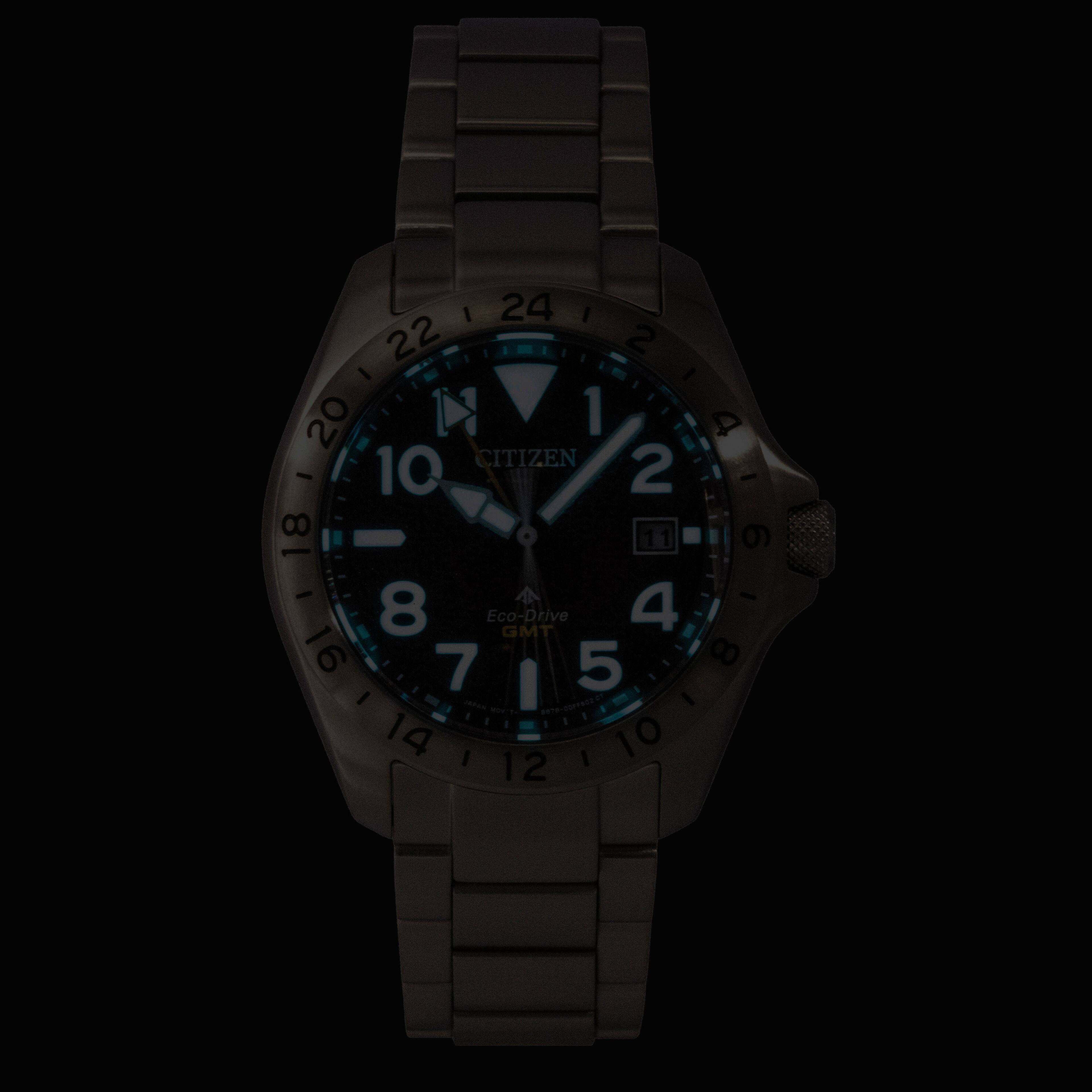 I 24 I 22 2 20 N 1 4 CITIZEN - 10 2 18 11 9 8 Eco-Drive GMT 4 16 7 I 5 8 78-00FF802 14 I 12 I 10