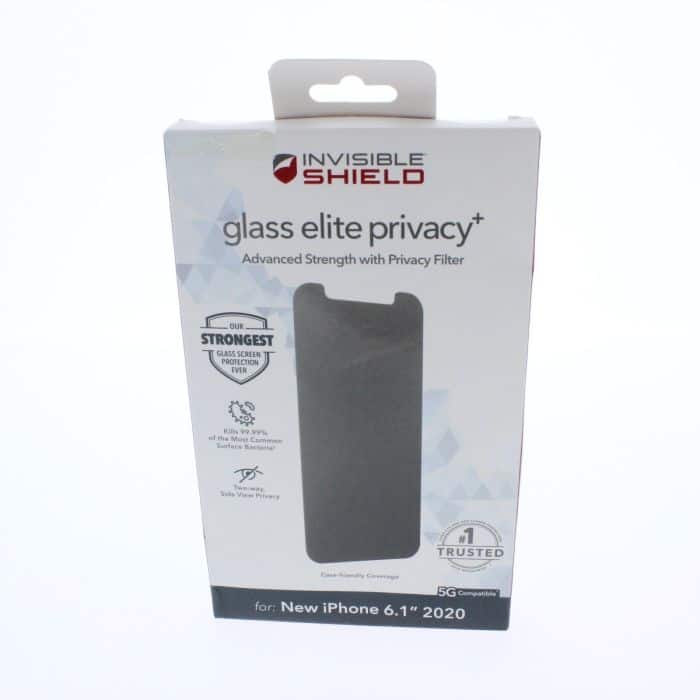 ZAGG - Screen Protector FIT Apple iPhone 12/12 Pro/11 Glass Elite Privacy+ tinted -(ZAG200106808-V) - Clear