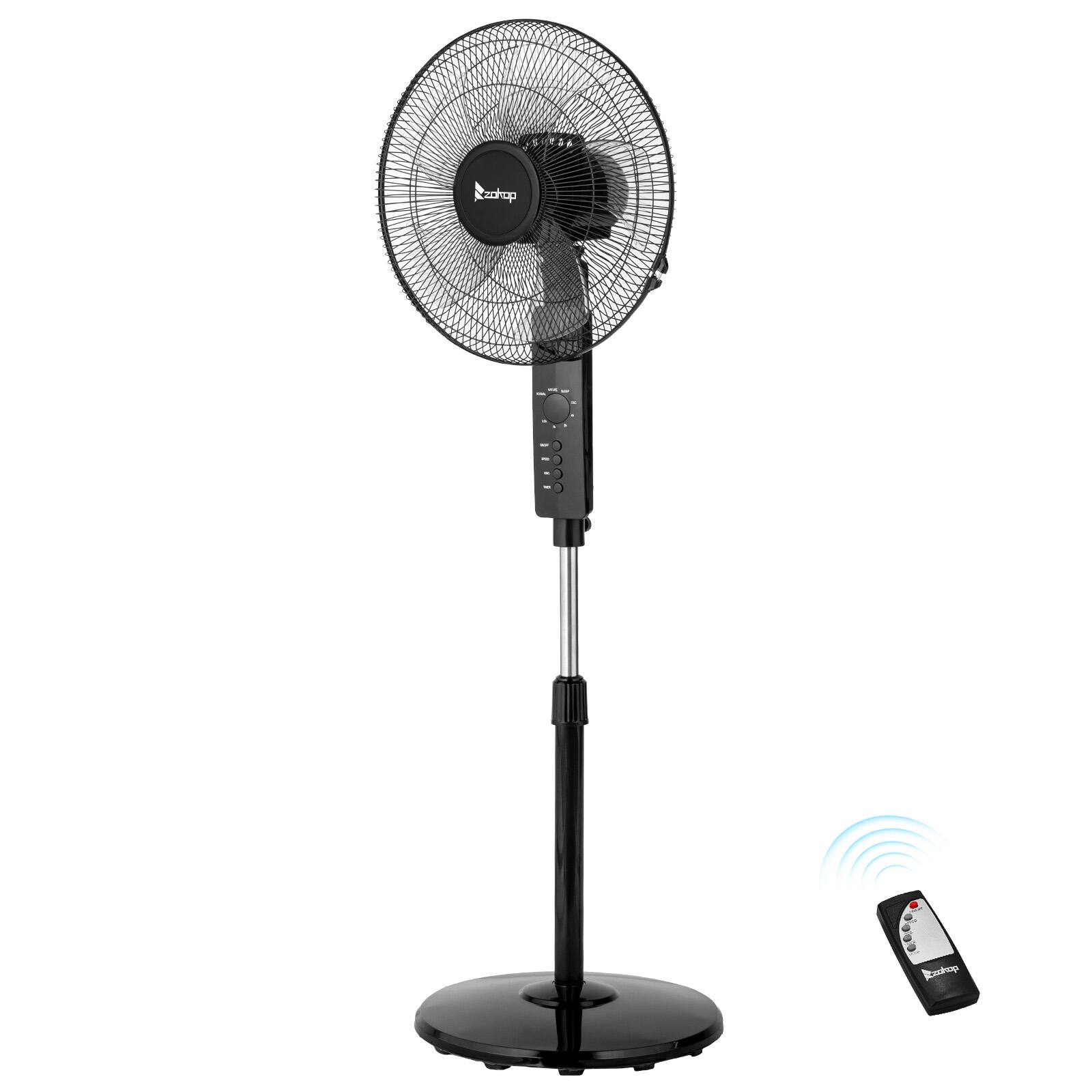 Winado 16 Inch 120° Oscillating Pedestal Fan–3 Speeds High