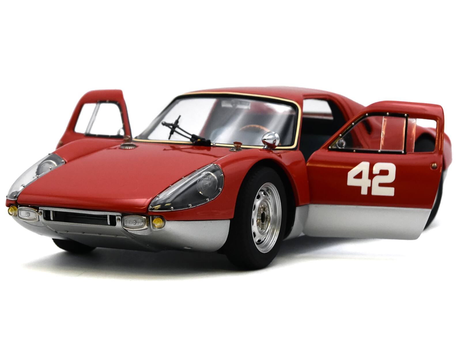 Alt View 3. CMC - Porsche 904 Carrera GTS #42 Red "Pebble Beach Auction 2017" Limited Edition to 1000 pieces 1/18 Model Car by CMC.