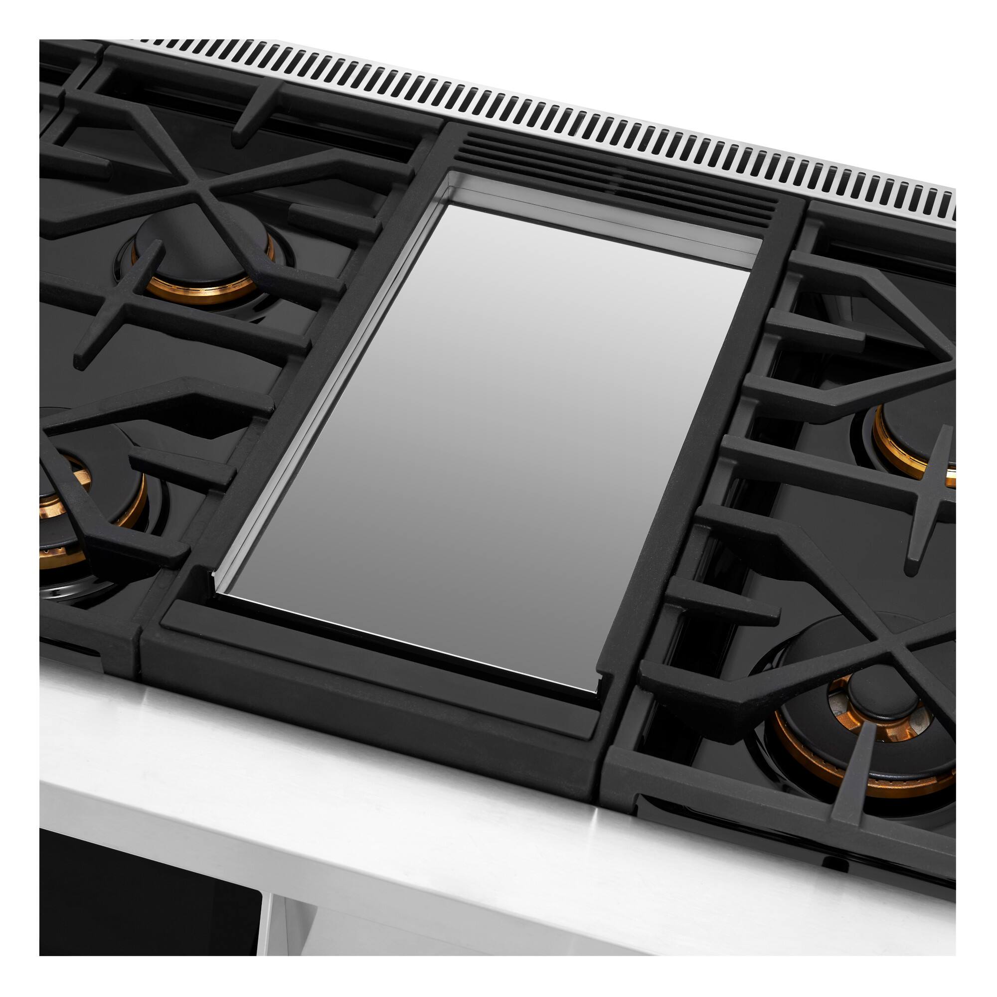 Alt View 20. SKS - Pro 48-inch 7.9 Cu. Ft. Freestanding Smart Dual Fuel Convection Double Oven Range with Chromium Griddle, 6 Burners - Stainless Steel.