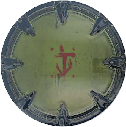 Front. PopMarket - DOOM: The Dark Ages - Limited Edition Medallion & Art Card - Shield Saw - COLLECTIBLES - Multicolor.