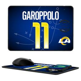 Keyscaper - Jimmy Garoppolo Los Angeles Rams Wireless Charger and Mouse Pad - Black