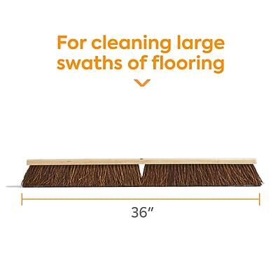 For cleaning large swaths of flooring

36"