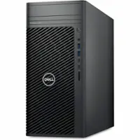 Dell - Precision 3000 Tower Workstation - Intel Core i7 - 14700 - AMD Radeon Pro W6400 4 GB - 16GB Memory - 512GB SSD - Black - Front_Zoom