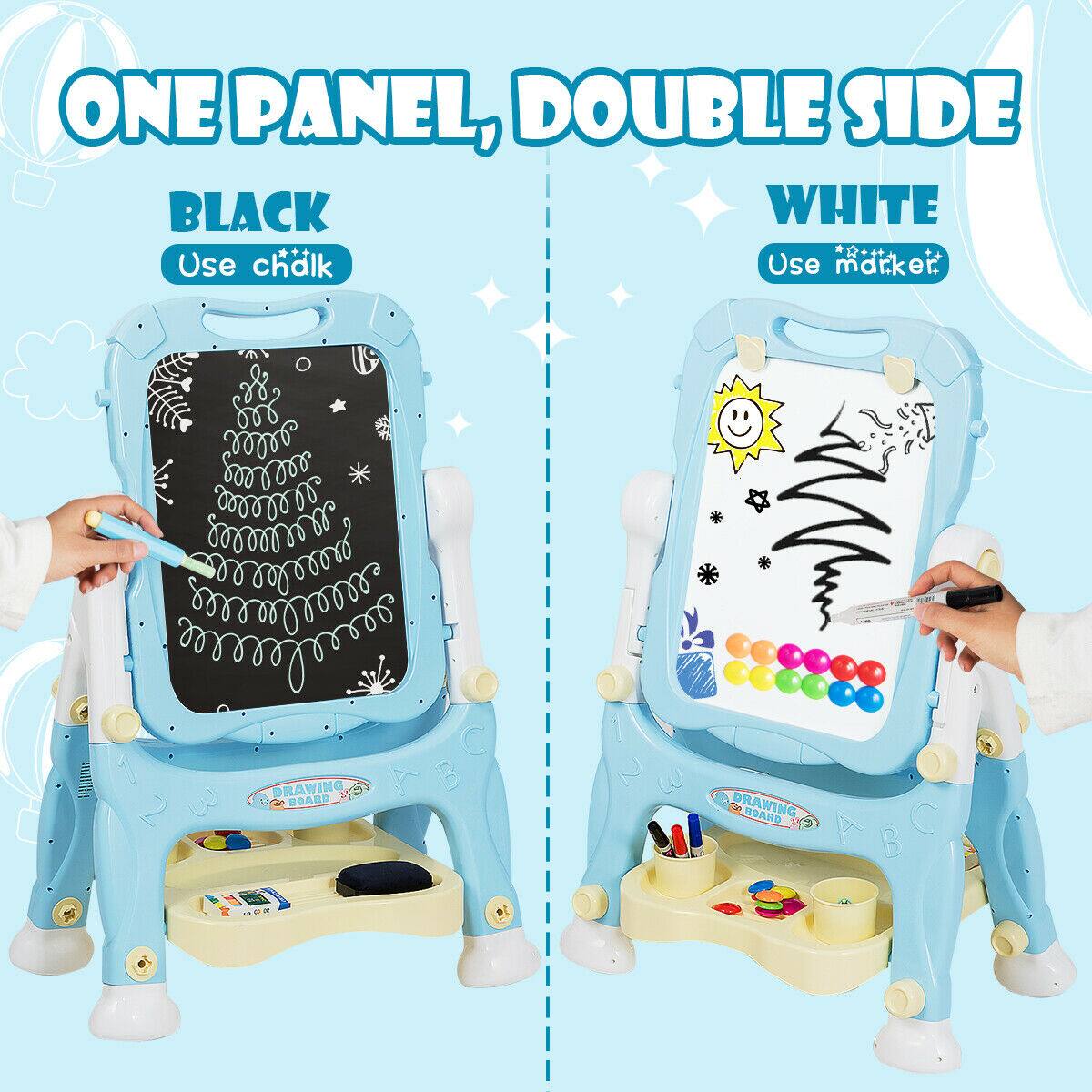 ONE PANEL, DOUBLE SIDE

BLACK
Use chalk

WHITE
Use marker

DRAWING BOARD ABC