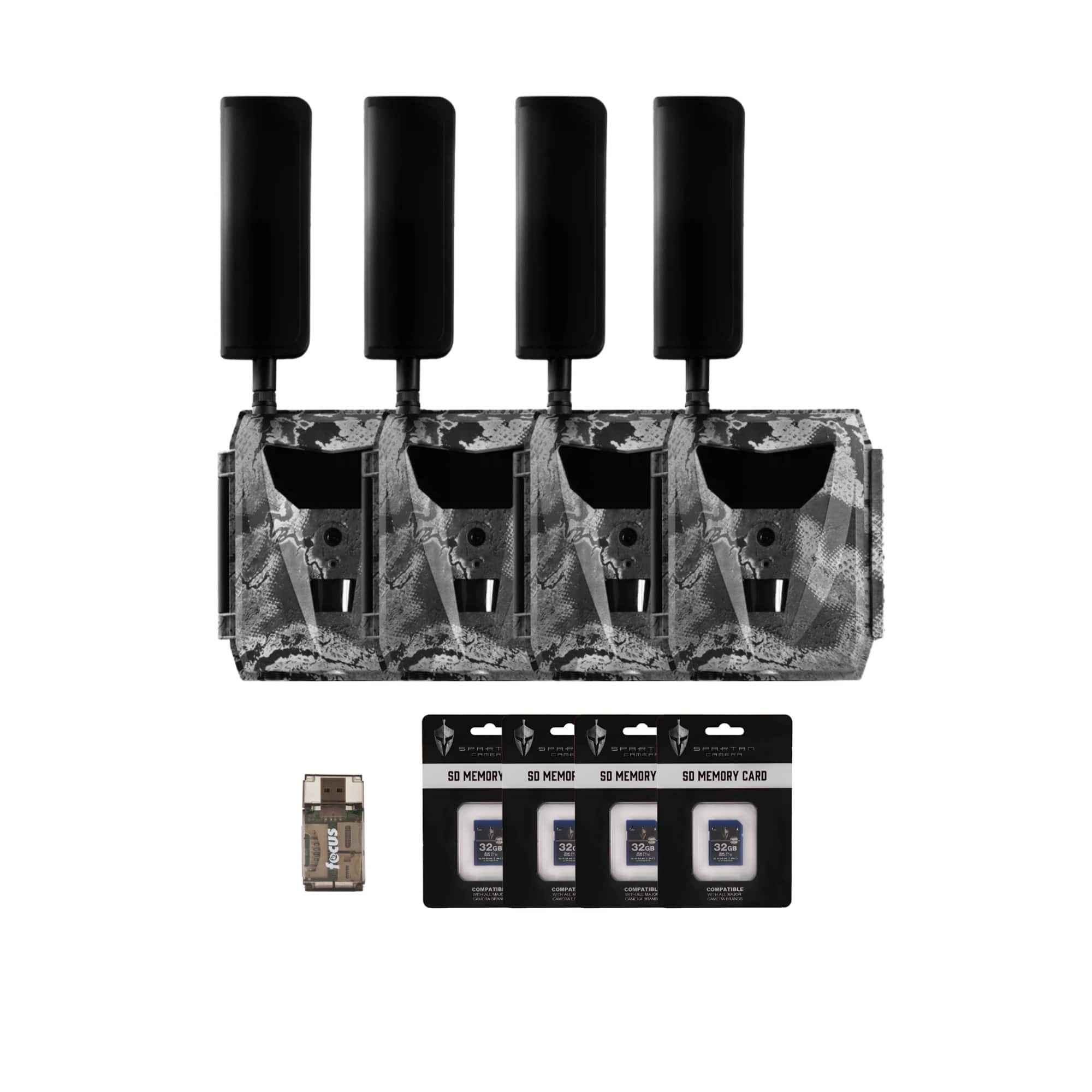 Bundle - Spartan Camera - Spartan GoLive 4G/LTE 1080p Trail Camera (Verizon, 4 Pack)