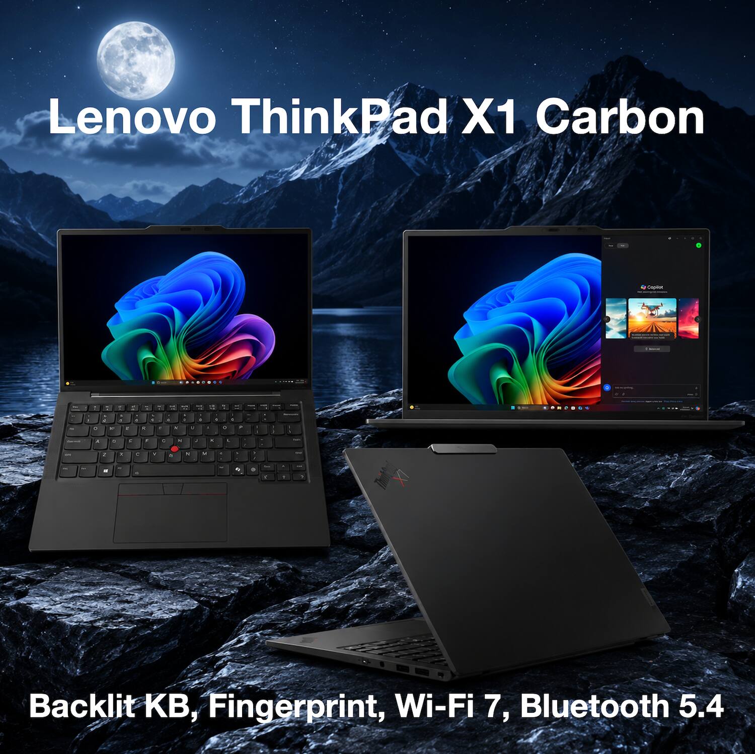 Lenovo ThinkPad X1 Carbon  
Backlit KB, Fingerprint, Wi-Fi 7, Bluetooth 5.4