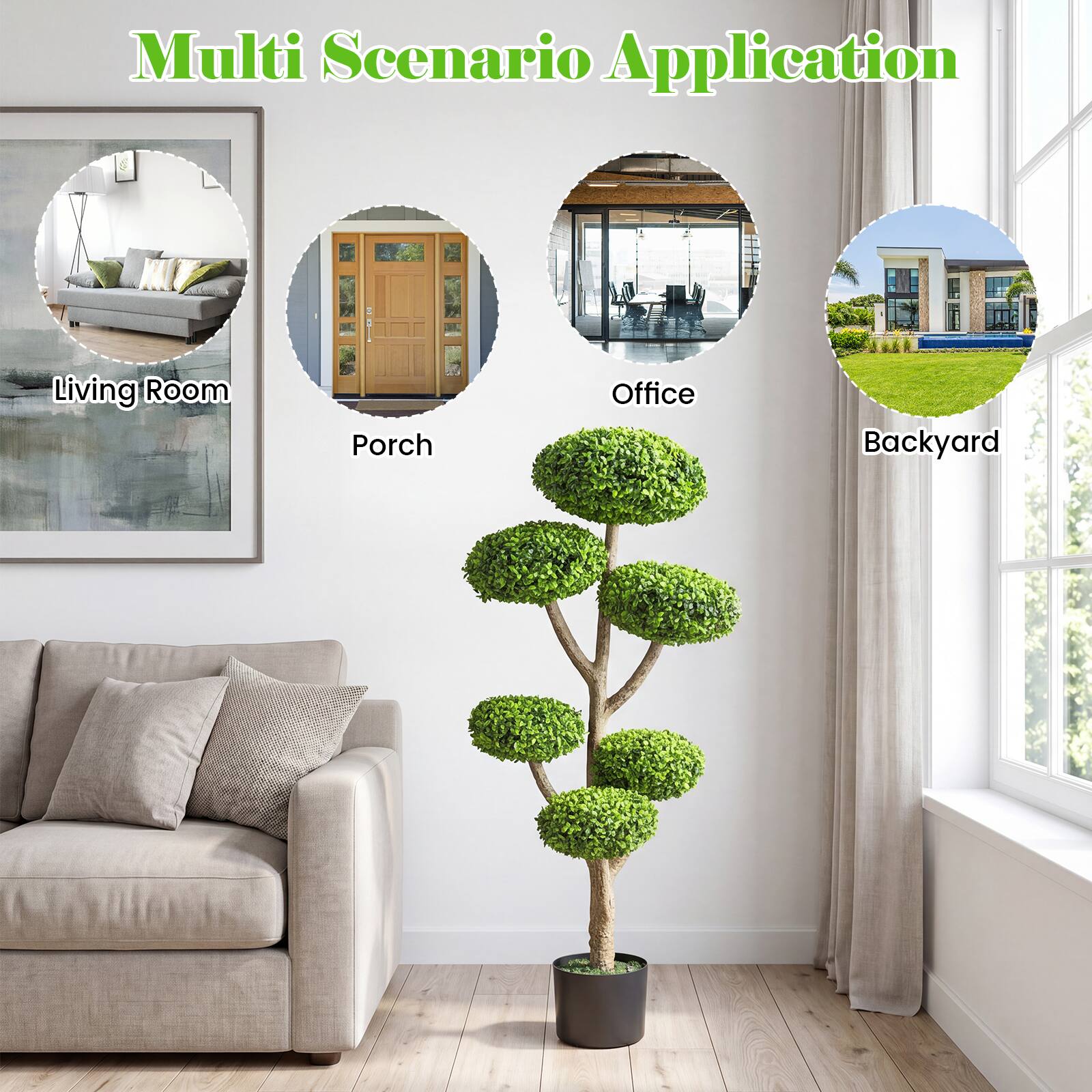 Multi Scenario Application  
Living Room  
Porch  
Office  
Backyard