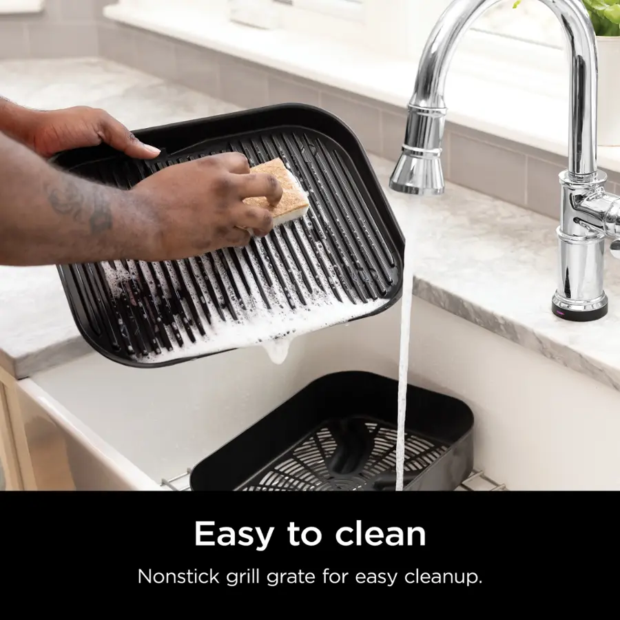 Easy to clean Nonstick grill grate for easy cleanup.