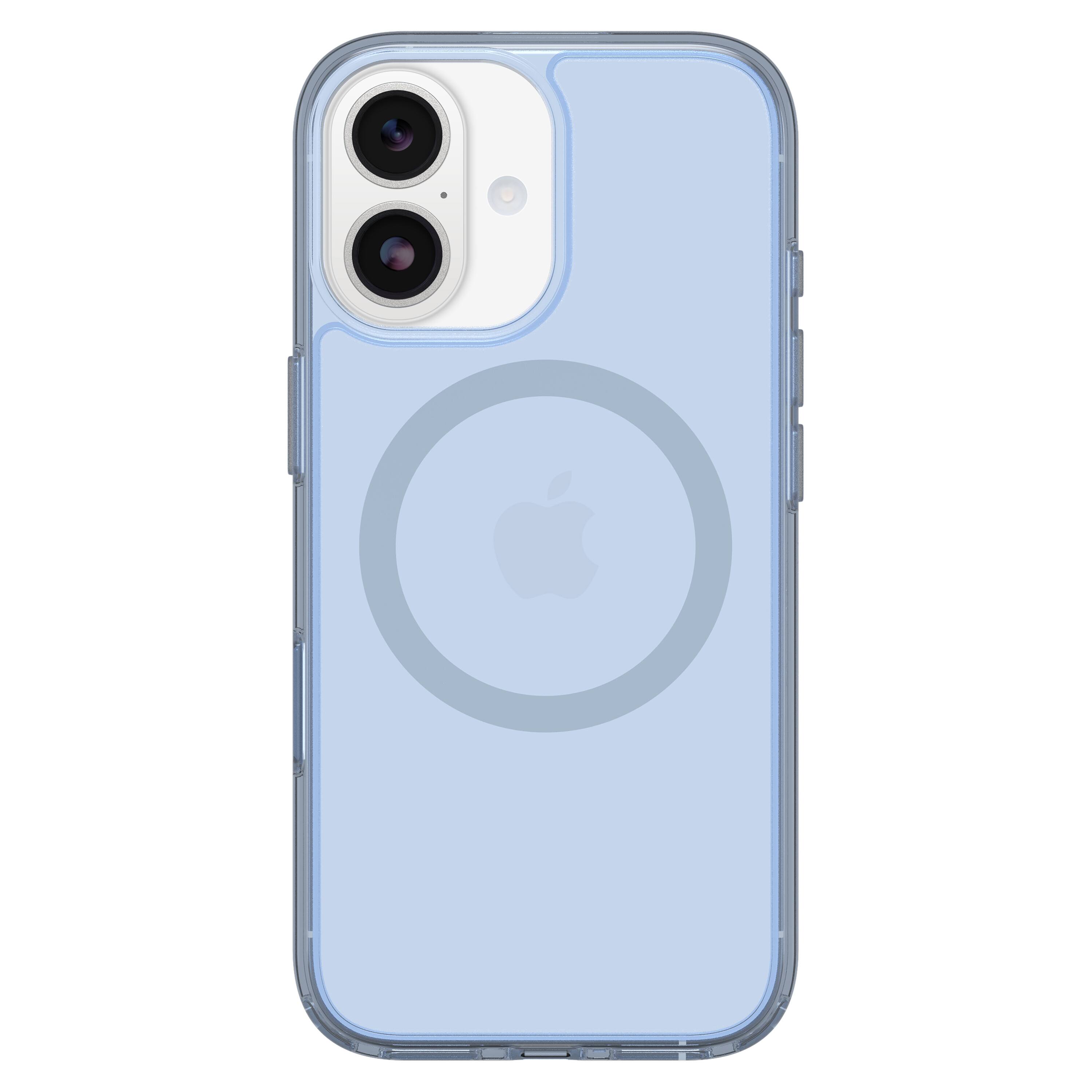 Angle. OtterBox - Symmetry Series Hard Shell for Apple iPhone 17 - Blue.