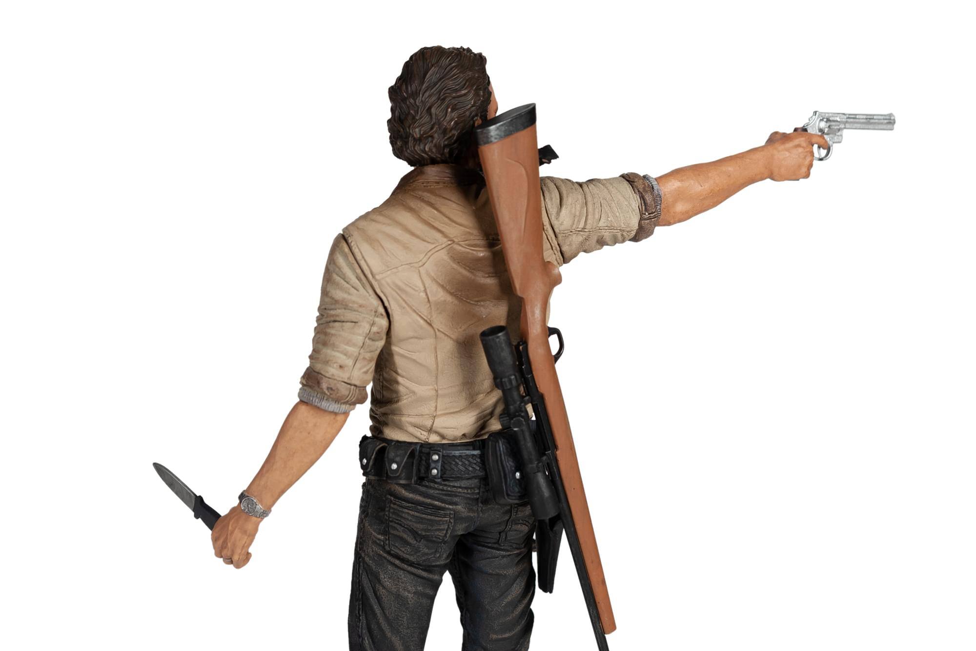 Alt View 10. McFarlane Toys - The Walking Dead Rick Grimes Deluxe Poseable Figure | Measures 10 Inches Tall.