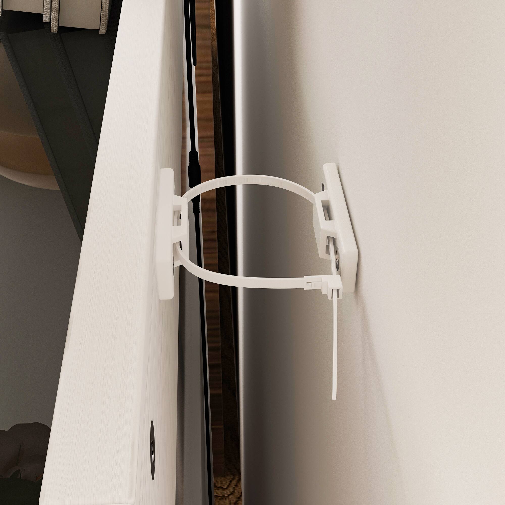 Alt View 6. Famapy - Famapy Modern Multi - Drawer Nightstand: Smart Storage with Adjustable Lighting - Brown & White.