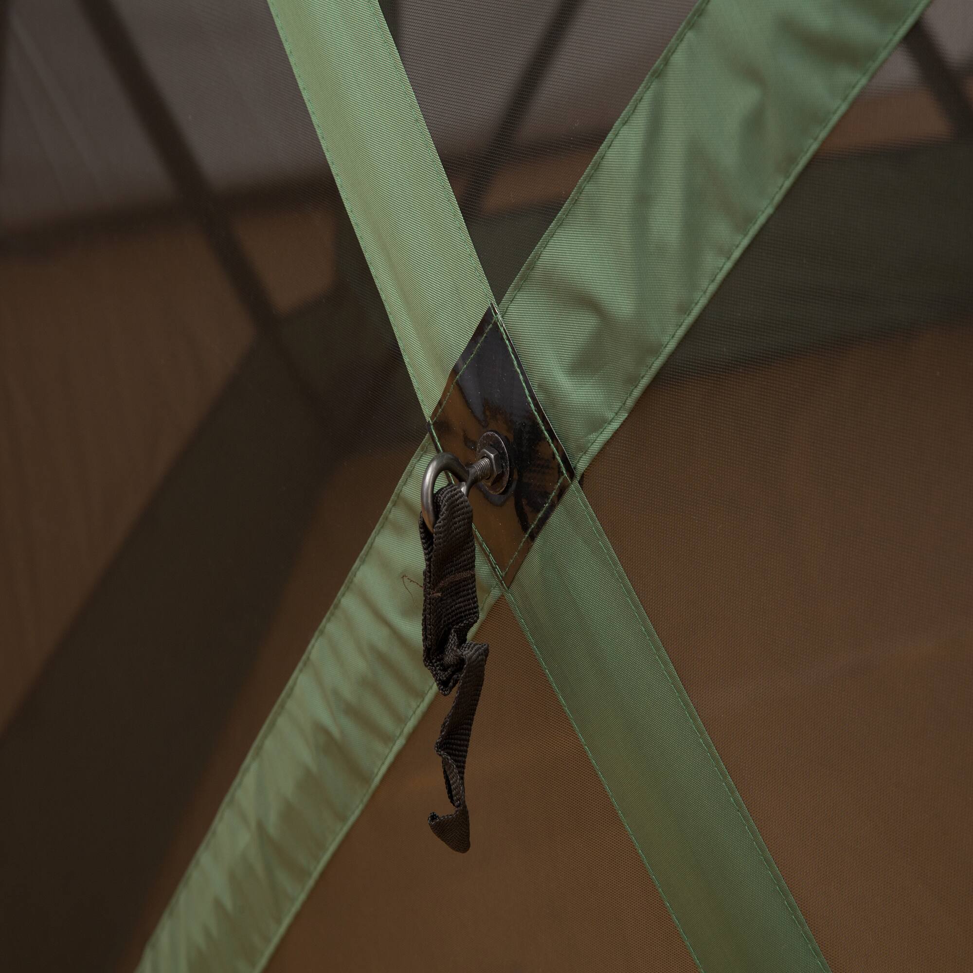 Alt View 8. Outsunny - Hexagon Screen House, Pop Up Tent Portable Gazebo Canopy Shelter with Mesh Netting Walls, 12' x 12' - Green.