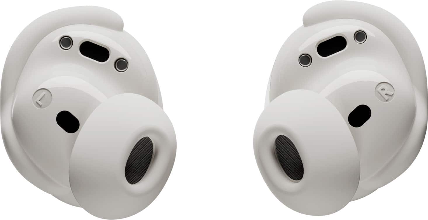 Alt View 15. Bose - QuietComfort True Wireless Noise Cancelling In-Ear Earbuds - White Smoke.