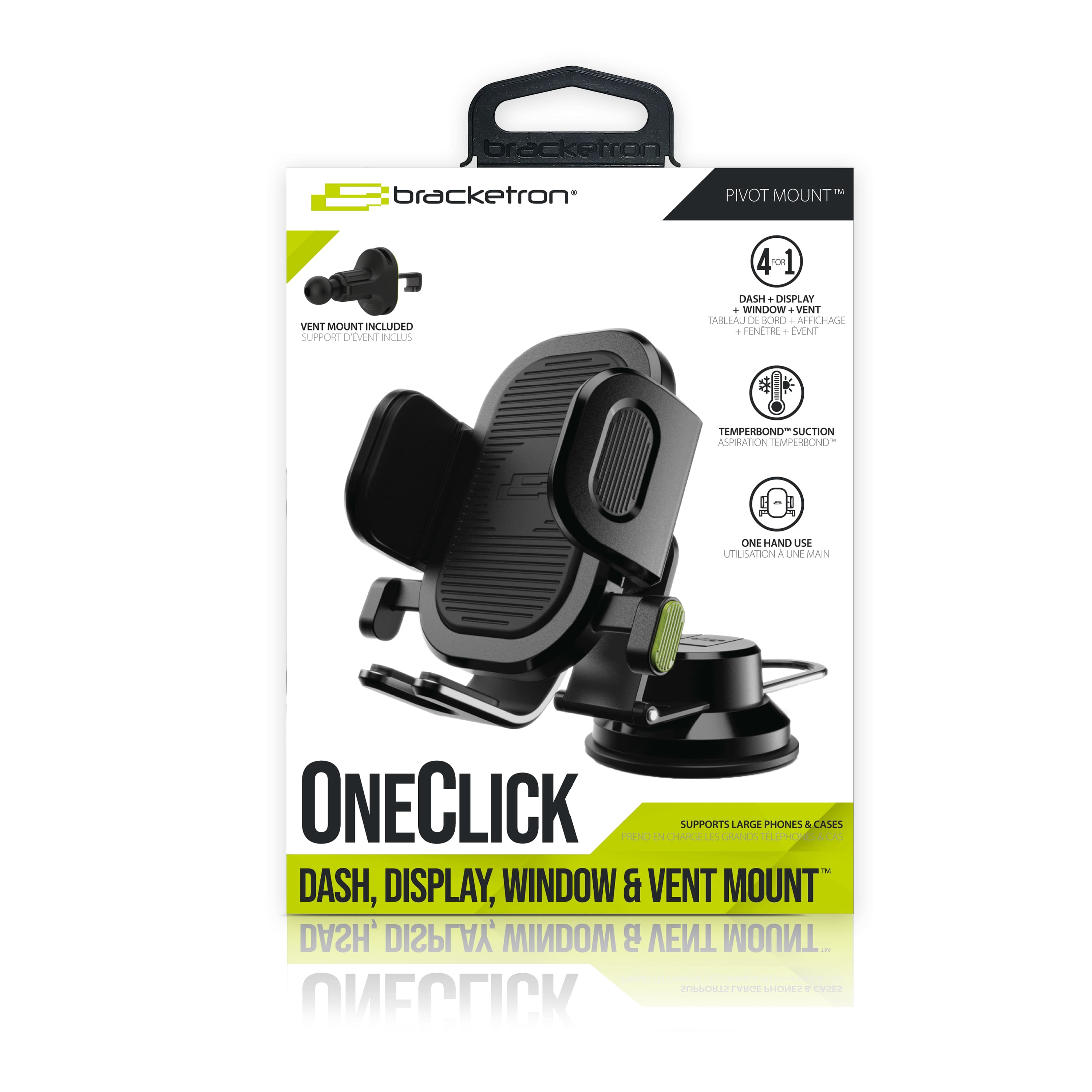 Bracketron OneClick Dash, Display, Window & Vent Mount
