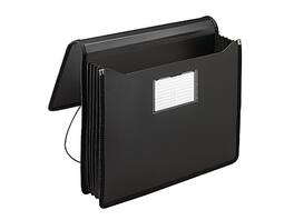 Smead - Heavy Duty Premium Poly Wallet, 5.25" Expansion, Letter Size - Black